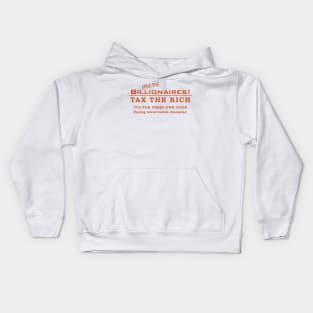 Save the billionaires Kids Hoodie